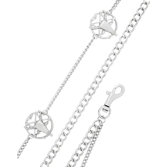 2 Row Baphomet Wallet Chain at Spencer's