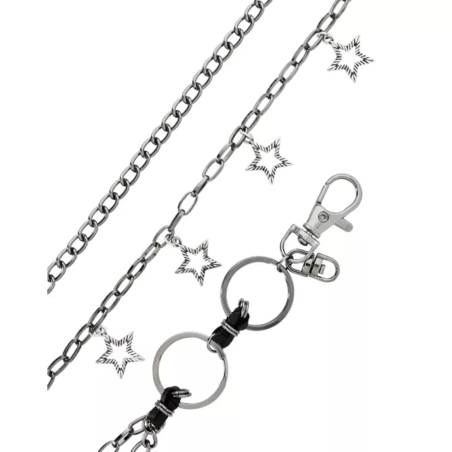 2 Row Star Wallet Chain at Spencer's
