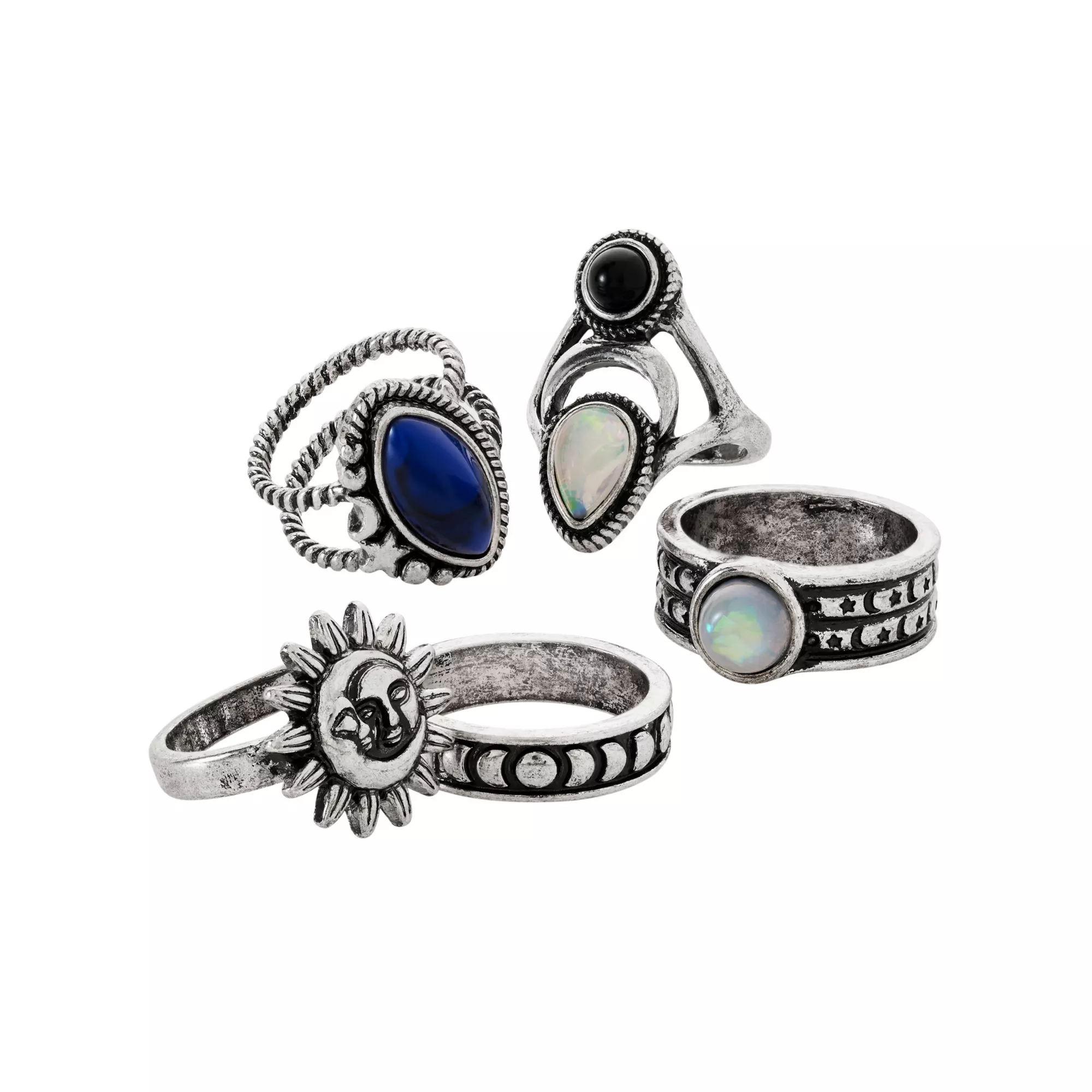 Multi-Pack Celestial Rings - 5 Pack at Spencer's