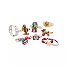 Multi-Pack Clown Themed Rings - 9 Pack at Spencer's