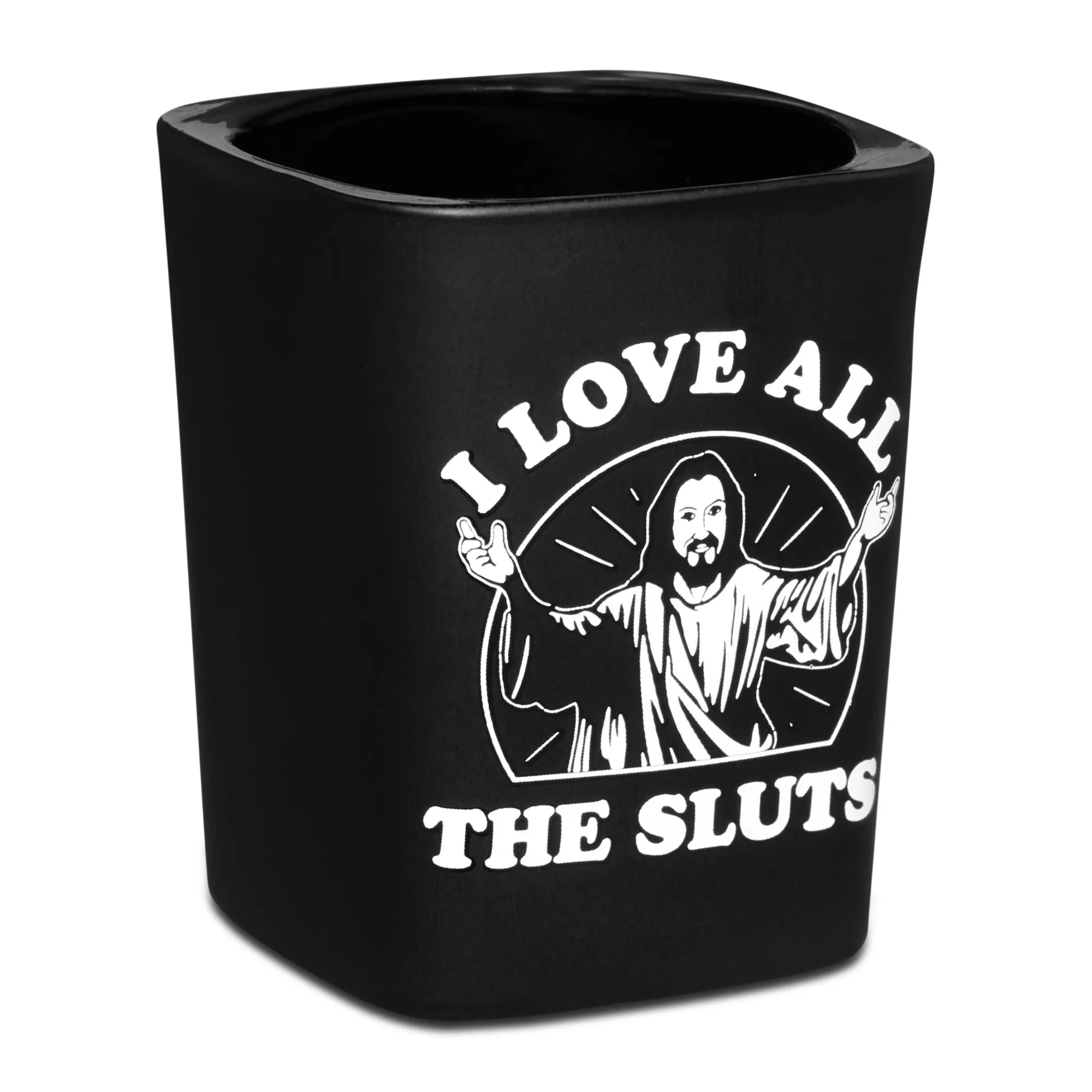 Jesus Loves Sluts Square Shot Glass - 2 oz. at Spencer's