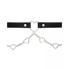 Metal Heart Drape Choker Necklace at Spencer's