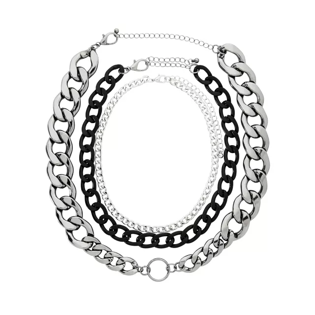 Multi-Pack Chain Choker Necklaces - 3 Pack at Spencer's