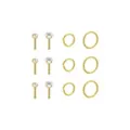 Multi-Pack CZ Classic Goldtone Pin and Hoop Nose Rings 12 Pack - 20 Gauge at Spencer's