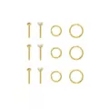 Multi-Pack CZ Classic Goldtone Pin and Hoop Nose Rings 12 Pack - 20 Gauge at Spencer's