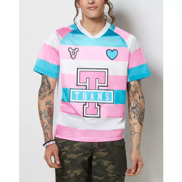 Trans Pride Soccer Jersey at Spencer's