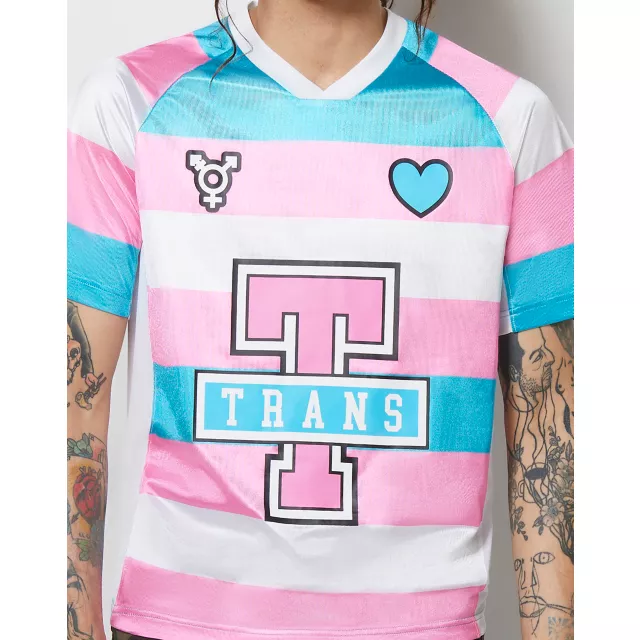 Trans Pride Soccer Jersey at Spencer's