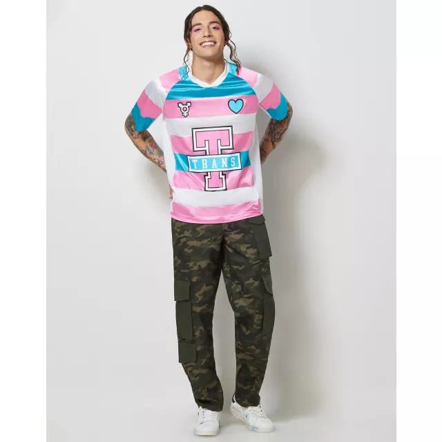 Trans Pride Soccer Jersey at Spencer's