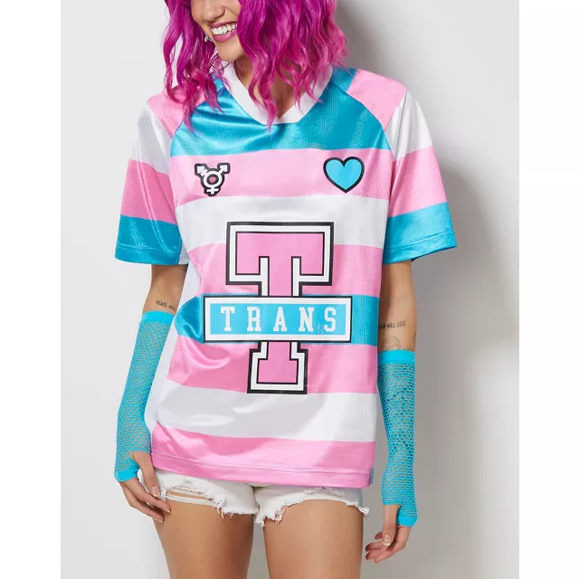 Trans Pride Soccer Jersey at Spencer's