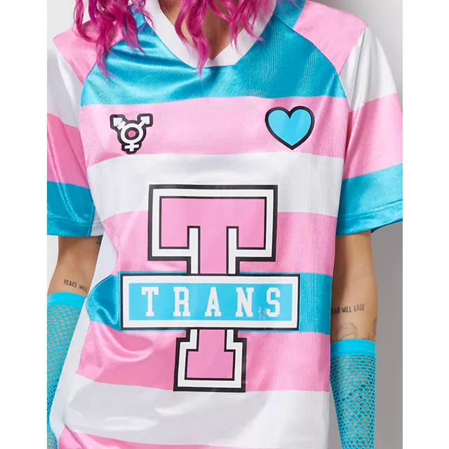 Trans Pride Soccer Jersey at Spencer's