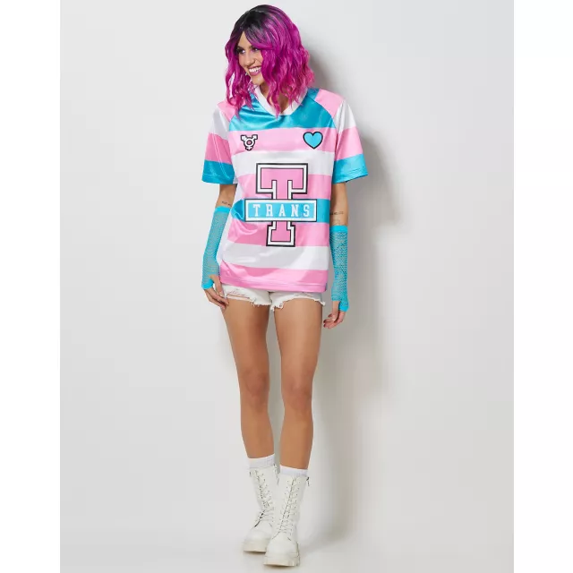 Trans Pride Soccer Jersey at Spencer's