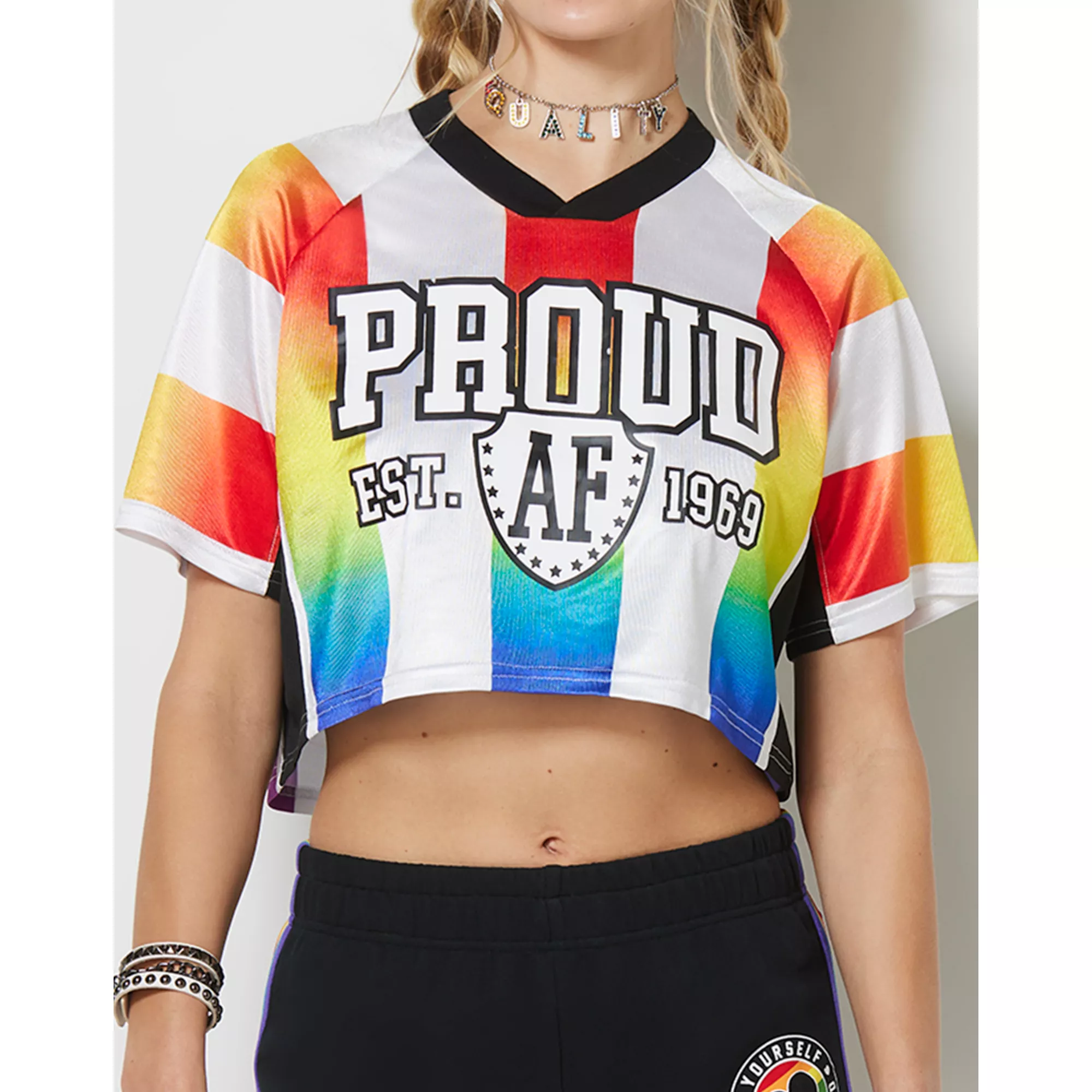 Proud AF Cropped Soccer Jersey