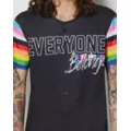 Everyone Belongs Rainbow Pride Jersey at Spencer's
