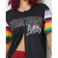 Everyone Belongs Rainbow Pride Jersey at Spencer's