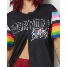 Everyone Belongs Rainbow Pride Jersey at Spencer's