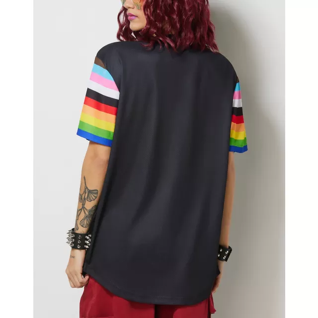 Everyone Belongs Rainbow Pride Jersey at Spencer's