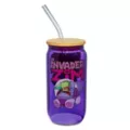 Invader Zim Glass Cup with Straw - 16 oz. at Spencer's
