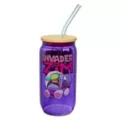 Invader Zim Glass Cup with Straw - 16 oz. at Spencer's