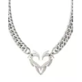 Silverplated Heart Chain Necklace at Spencer's