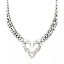 Silverplated Heart Chain Necklace at Spencer's