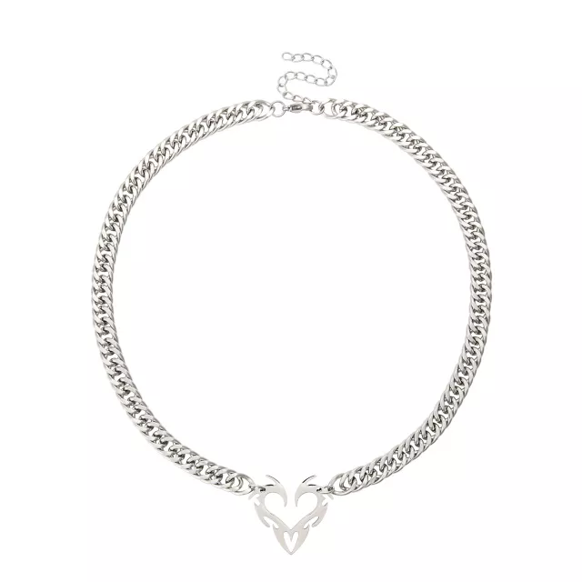 Silverplated Heart Chain Necklace at Spencer's