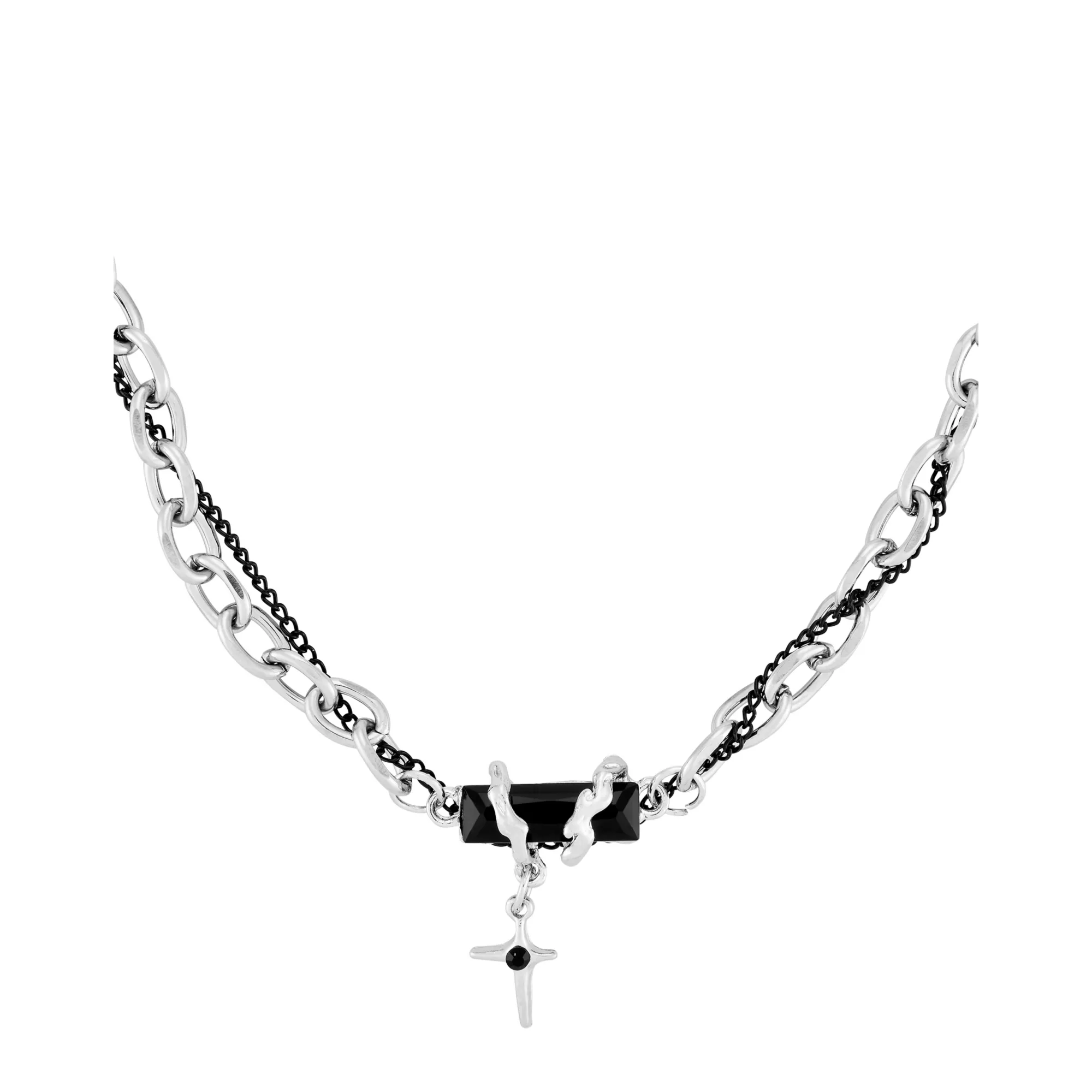 Thick Chain Cross Necklace at Spencer's