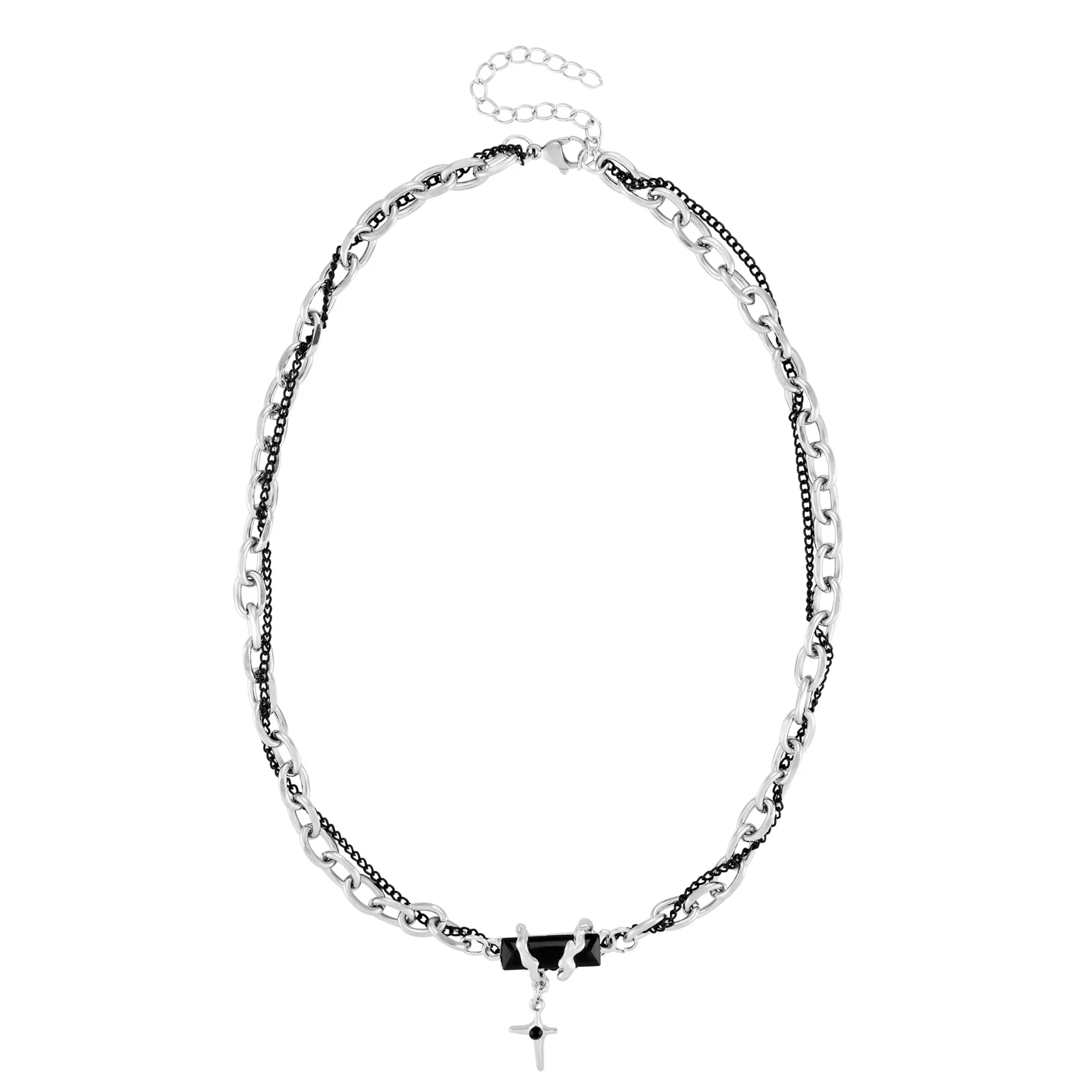 Thick Chain Cross Necklace at Spencer's