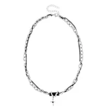 Thick Chain Cross Necklace at Spencer's