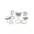 Multi-Pack Moth and Leaves Assorted Rings - 9 Pack at Spencer's