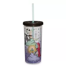 Jack Skellington and Sally Moon and Cloud Cup with Straw - 20 oz. at Spencer's