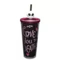 Misfit Love Cup with Straw 24 oz. - The Nightmare Before Christmas at Spencer's