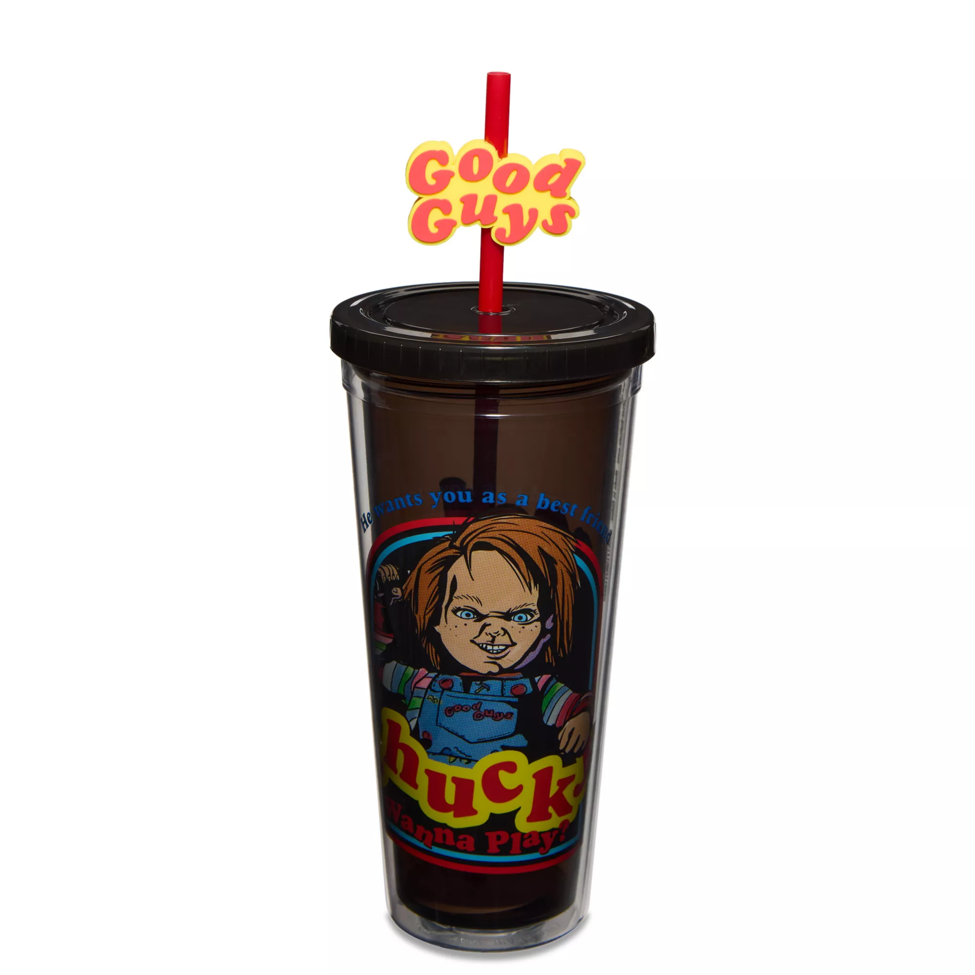 Good Guys Chucky Cup with Straw - 24 oz. at Spencer's
