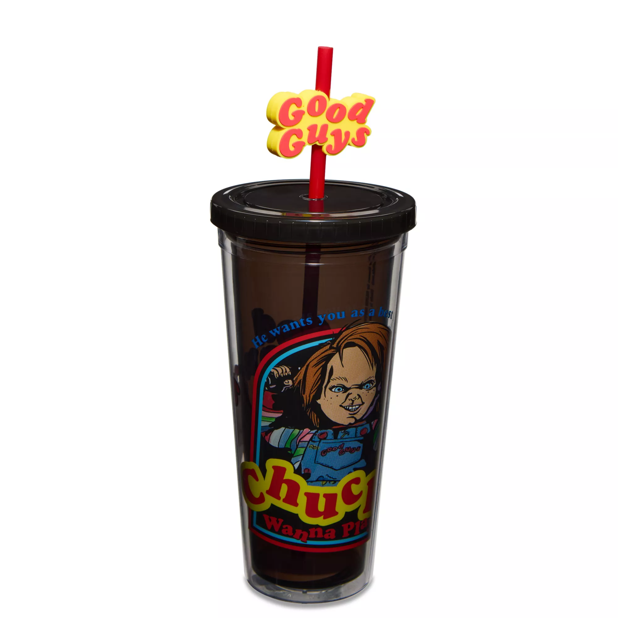 Good Guys Chucky Cup with Straw - 24 oz. at Spencer's