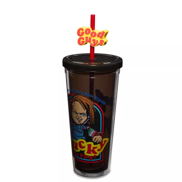 Good Guys Chucky Cup with Straw - 24 oz. at Spencer's