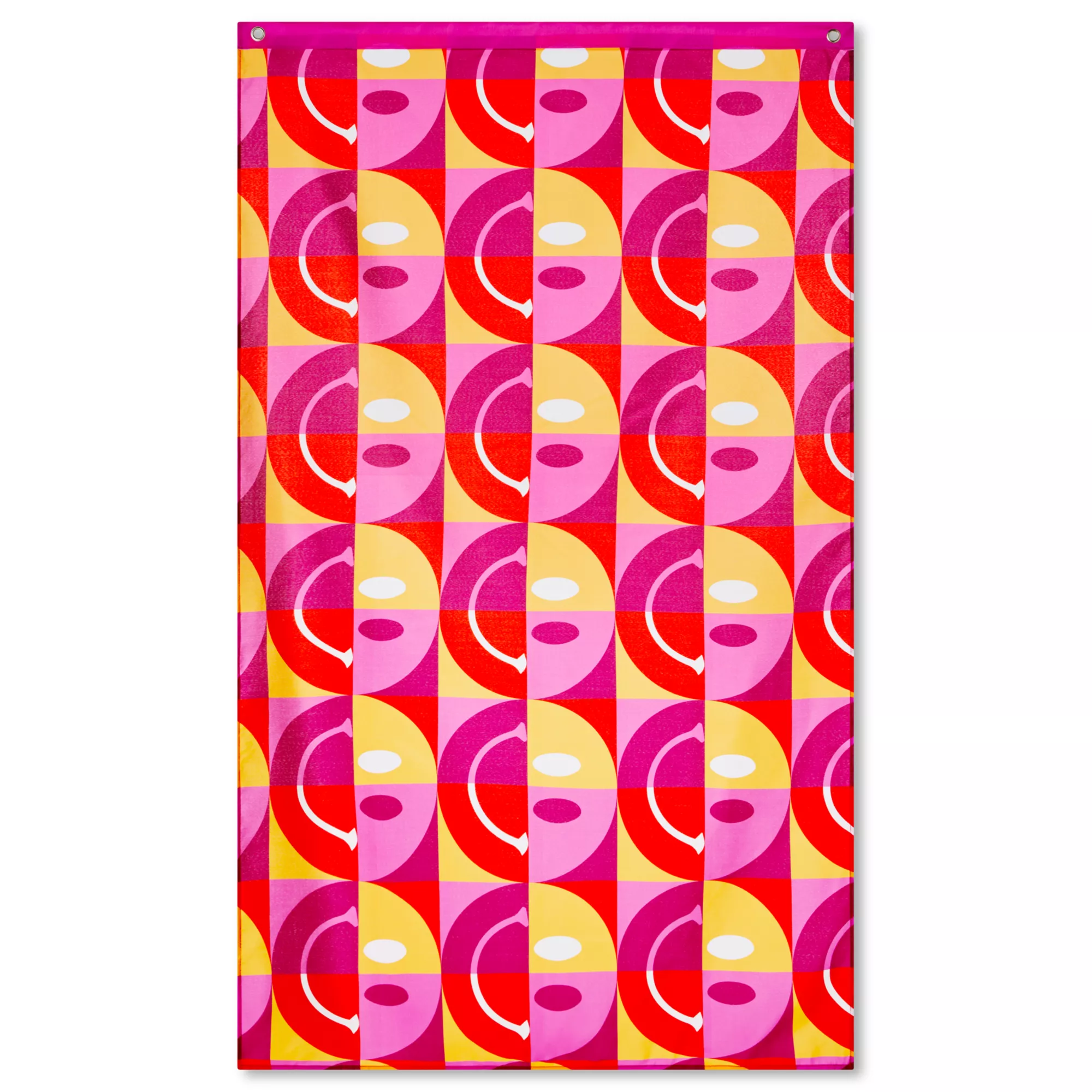 Lesbian Pride Smiley Face Flag