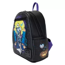 Loungefly Glow in the Dark Jack Skellington and Sally Mini Backpack - The Nightmare Before Christmas at Spencer's