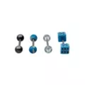 Multi-Pack Blue Dice Barbells 4 Pack - 14 Gauge at Spencer's