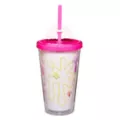 Gloomy Bear Paint Splatter Cup with Straw - 16 oz. at Spencer's