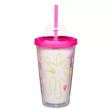 Gloomy Bear Paint Splatter Cup with Straw - 16 oz. at Spencer's