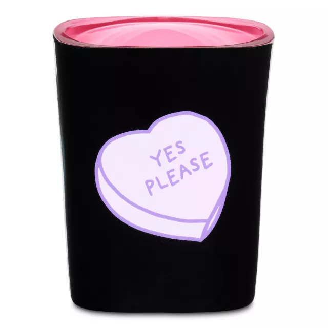 Candy Hearts Square Shot Glass - 2 oz. at Spencer's