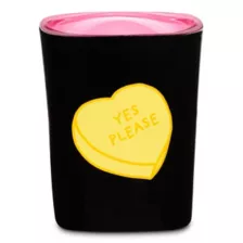 Candy Hearts Square Shot Glass - 2 oz. at Spencer's