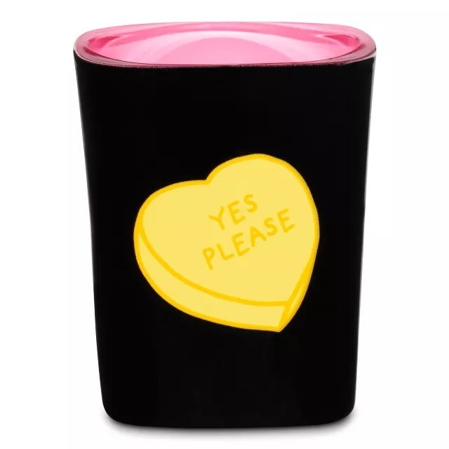 Candy Hearts Square Shot Glass - 2 oz. at Spencer's