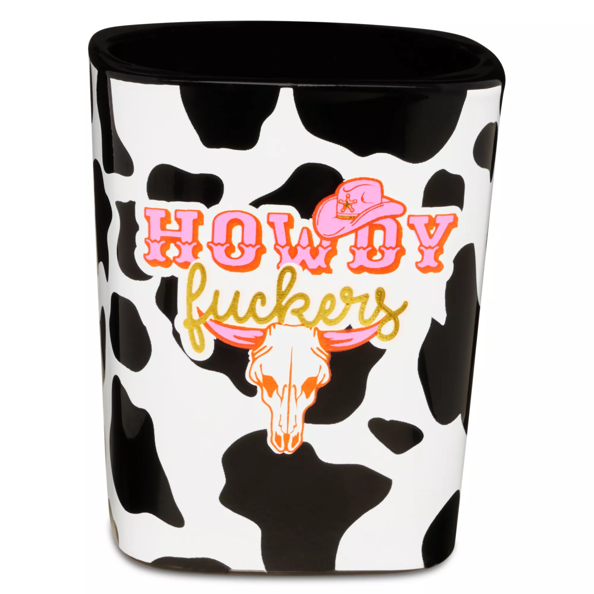 Howdy Fuckers Square Shot Glass - 2 oz. at Spencer's