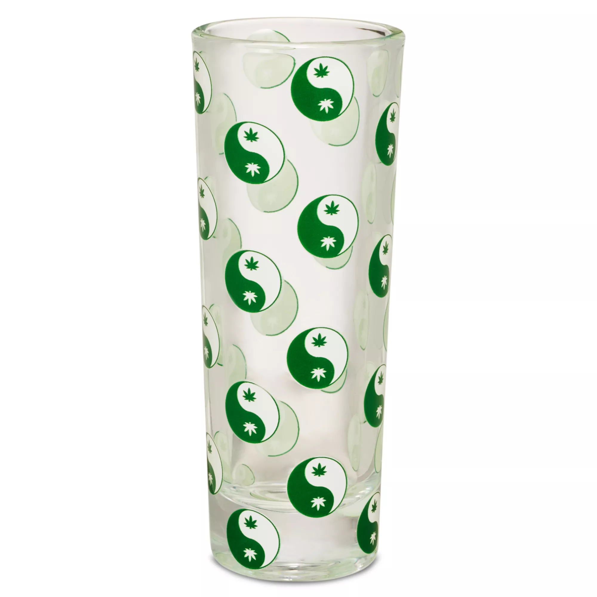 Yin and Yang Weed Leaf Tall Shot Glass - 2 oz. at Spencer's