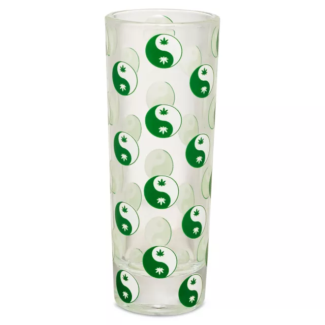 Yin and Yang Weed Leaf Tall Shot Glass - 2 oz. at Spencer's