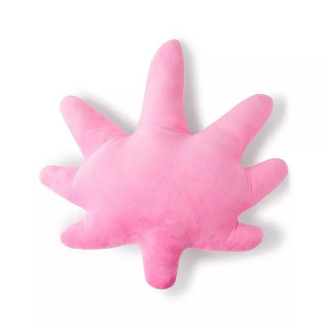 Pink Weed Leaf Pillow at Spencer's
