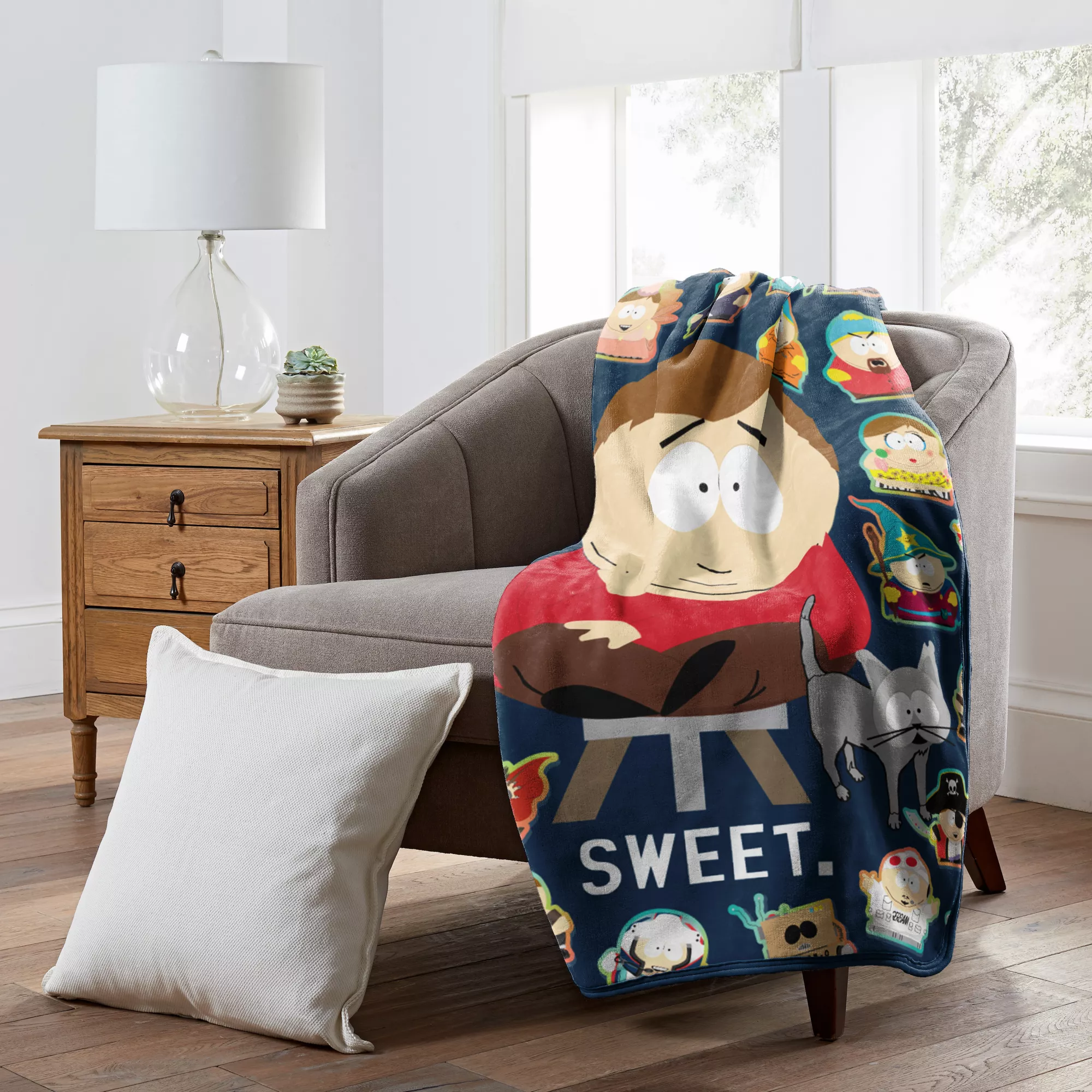 South Park Cartman Hates You Fleece Blanket at Spencer's