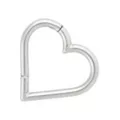 Heart Cutout Hinged Hoop Ring at Spencer's