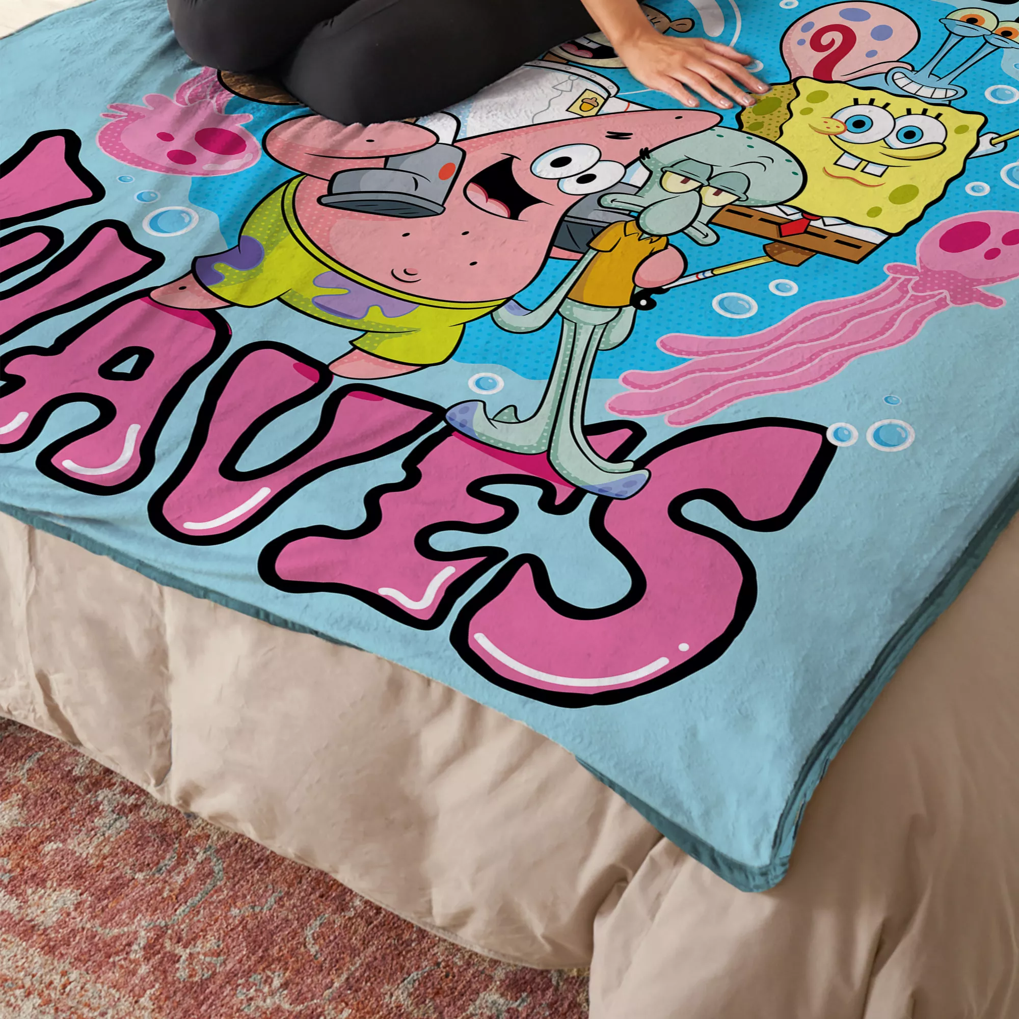 SpongeBob SquarePants Make Waves Fleece Blanket