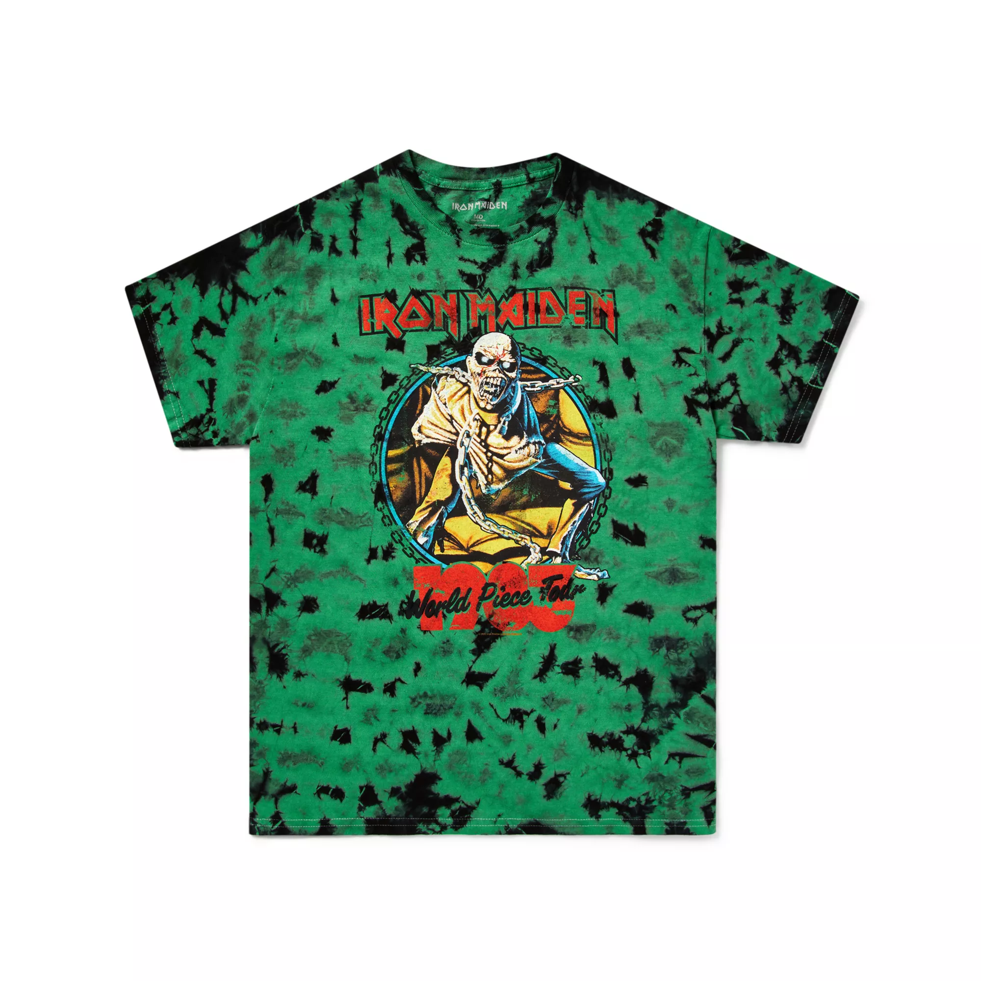Green Iron Maiden Tour T Shirt at Spencer's